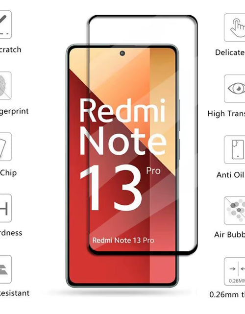 Load image into Gallery viewer, 6In1 Glass for Redmi Note 13 Pro Global Full Cover Tempered Glass Redmi Note 13 Pro Screen Protector Lens Film Redmi Note 13 Pro
